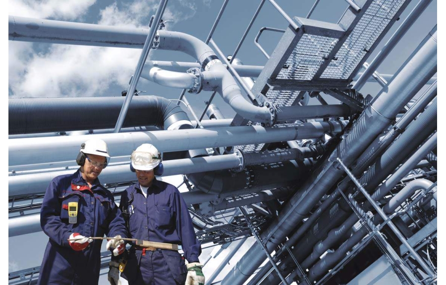 power plant workers