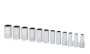 Semi-Deep, mm, Chrome (1/4")