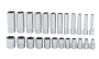 Shallow/Deep Sets, mm, Chrome (1/4")