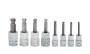 Ball Hex/Standard, Inches, Chrome (1/4")