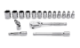 6-Point, mm, Chrome 1/2" Drive