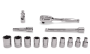 6-Point, Inches, Chrome 1/4" Drive