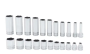 Shallow/Deep Sets, Inches, Chrome (3/8")