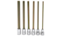 Hex/Long, mm, Chrome (3/8")