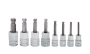 Ball Hex/Standard, Inches, Chrome (3/8")