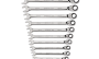 Ratcheting Combination/Standard Handle, 15° Offset, mm (Flank Drive® Plus)
