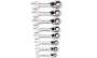 Ratcheting Combination/Short Handle, 15° Offset, inches (Blue-Point®)