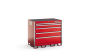 KSET051AA Series 5 Drawer Extra Wide Tall Bench Stationary Storage (45")
