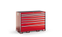 KSDC071AA Series 7-Drawer Double Wide Counter Stationary Storage (60")