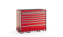 KSDS081AA Series 8-Drawer Double Wide Standing Counter Stationary Storage (60")