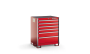KSPC061AA Series 6-Drawer Standard Plus Counter Stationary Storage (35-5/8")