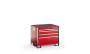 KSPD041AA Series 4-Drawer Standard Plus Desk Stationary Storage (35-5/8")