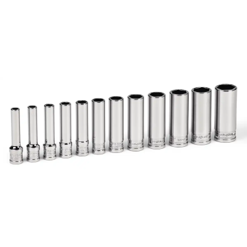 Snap-on 1/4" 12件六角長套筒組 5-15mm