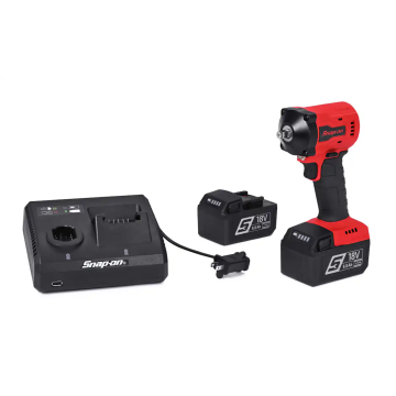 (新商品) Snap-on 18V 三分 3/8" 超大扭力短軸電動衝擊扳手套組 紅色
