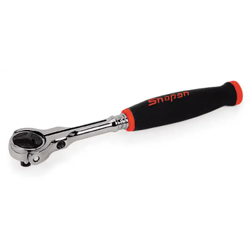 Snap-on 兩分 1/4" Dual 80® Technology 專利80齒 棘輪扳手 賓士頭 軟握把 (紅色)
