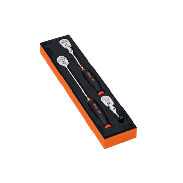 Snap-on 3件式 兩分 1/4" PRO-FI™ 棘輪扳手 軟握把 工具組 (橘色)