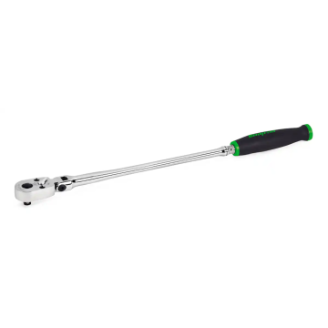 Snap-on 兩分 1/4" Dual 80® Technology 專利80齒 特長快脫棘輪扳手 活動頭 軟握把 (綠色)