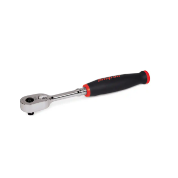 Snap-on 兩分 1/4" Dual 80® Technology 專利80齒 標準快脫棘輪扳手 軟握把 (紅色)