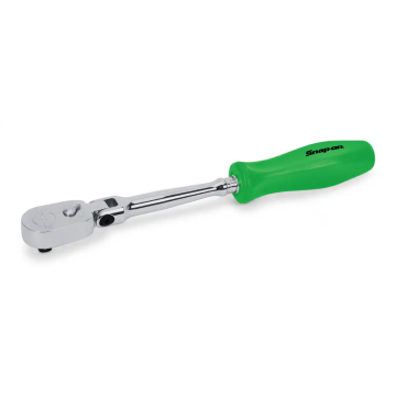 Snap-on 兩分 1/4" Dual 80® Technology 專利80齒 加長棘輪扳手 硬握把 活動頭 (綠色)