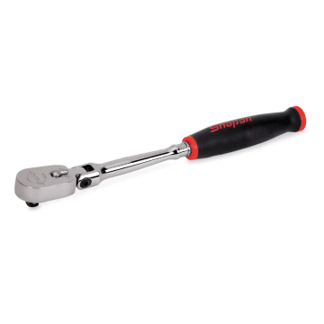 Snap-on 兩分 1/4" Dual 80® Technology 專利80齒 加長棘輪扳手 活動頭 軟握把 (紅色)