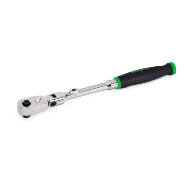 Snap-on 三分 3/8" Dual 80® Technology 專利80齒 標準快脫棘輪扳手 活動頭 可固定 軟握把(綠色)