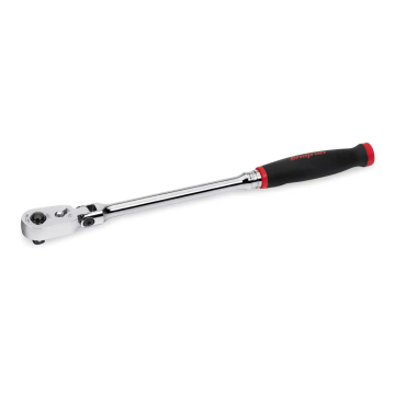 Snap-on 三分 3/8" Dual 80® Technology 專利80齒 快脫加長棘輪扳手 活動頭 軟握把(紅色)