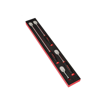 Snap-on 4件式 三分 3/8" Dual 80® Technology 專利80齒  PRO-FI™ 棘輪扳手 軟握把 工具組 (紅色)