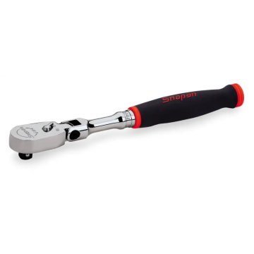 Snap-on 三分 3/8" Dual 80® Technology 專利80齒 標準棘輪扳手 活動頭 軟握把 (紅色)