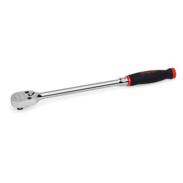 Snap-on 四分 1/2" Dual 80® Technology 專利80齒 加長棘輪扳手 軟握把(紅色)