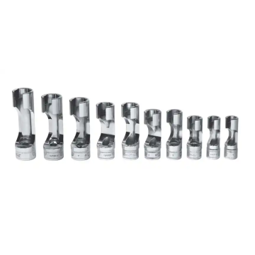 Snap-on 10件式 3/8" 6角 Flank Drive® 油管套筒組 (10-19 mm)