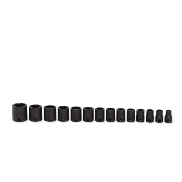 Snap-on 14件式 3/8" 6角 Flank Drive® 衝擊短套筒組