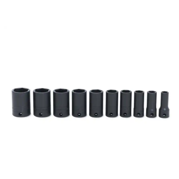 Snap-on 10件式 3/8" 6角 SAE Flank Drive® 衝擊中長套筒組 (5/16-7/8")