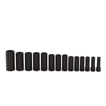 Snap-on 14件式 3/8" 6角 Flank Drive® 衝擊長套筒組 (8-19, 21 and 24 mm)