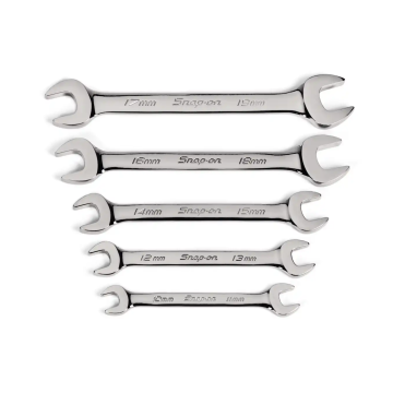 Snap-on 5件式 雙開口尺寸扳手套組 11-19mm