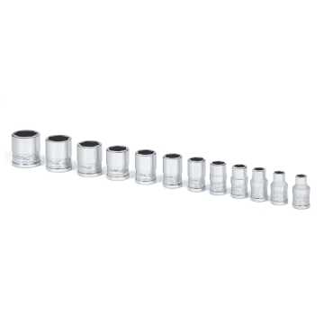 Snap-on 12件式 1/4" 6角 Flank Drive® Xtra 短套筒組 (5–15 mm)