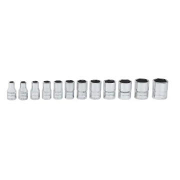 Snap-on 12件式 1/4" 6角 Flank Drive® 短套筒組 (5–15 mm)