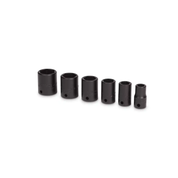 Snap-on 6件式 1/4" 6角 SAE Flank Drive® 短衝擊套筒組 (1/4-9/16")