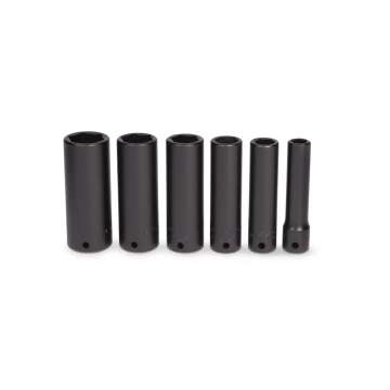 Snap-on 6件式 1/4" 6角 SAE Flank Drive® 長衝擊套筒組 (1/4-9/16")