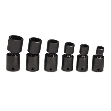 Snap-on 6件式 1/4" 6角 Flank Drive® 短衝擊旋轉套筒組