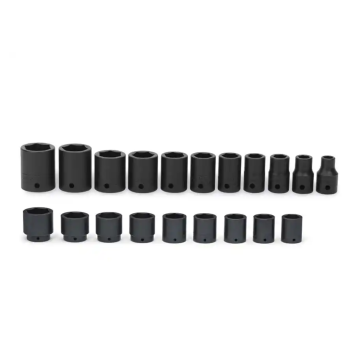 Snap-on 20件式 1/2" 6角 SAE Flank Drive® 衝擊短套筒套組 (3/8-1-9/16")