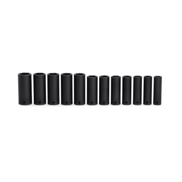 Snap-on 12件式 1/2" 6角 Flank Drive® 衝擊長套筒套組 (15-25 & 27 mm)