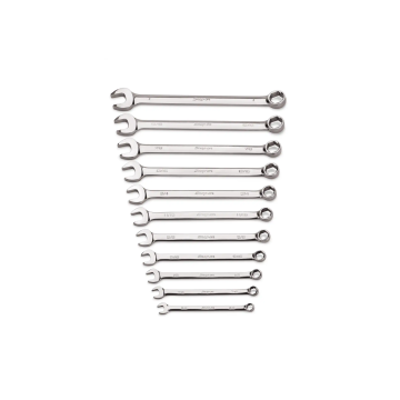 Snap-on 11件式 6角 SAE Flank Drive® 組合扳手套組 (3/8–1")