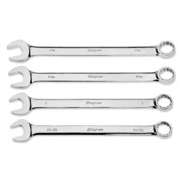 Snap-on 4件式 12角 SAE Flank Drive® 組合扳手套組 (15/16–1-1/8")
