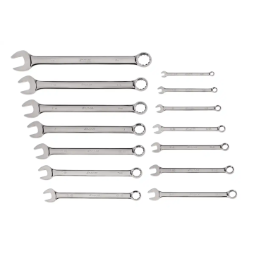 Snap-on 14件式 12角 SAE Flank Drive® 組合扳手套組（3/8–1-1/8" & 1-1/4"）