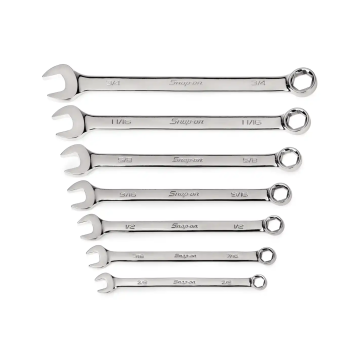 Snap-on 7件式 6角 SAE Flank Drive® 組合扳手套組（3/8–3/4"）