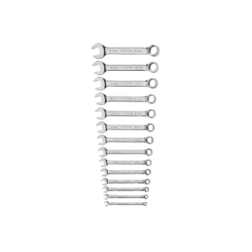 Snap-on 14件式 12角 Flank Drive® 組合短扳手套組 (6–19 mm)