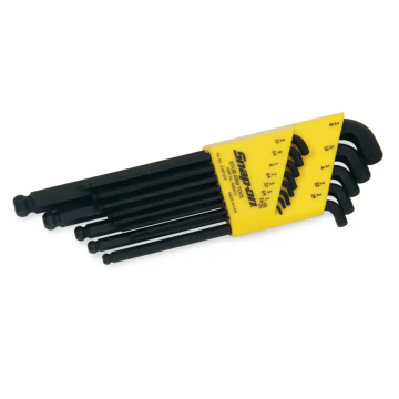 Snap-on 13件式 英制 L型 極短 球頭六角扳手組 (0.05–3/8")
