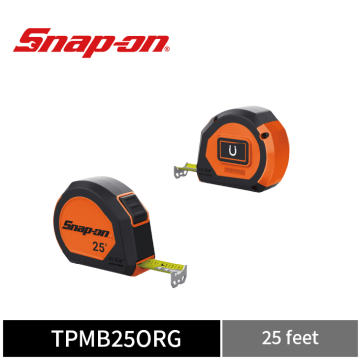 Snap-on 25' 可磁吸捲尺 (英制) (橘)