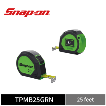 Snap-on 25' 可磁吸捲尺 (英制) (綠)