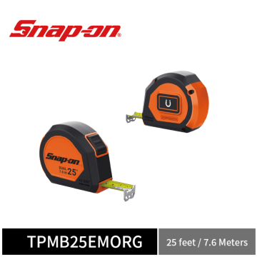 Snap-on 25' 可磁吸捲尺 (英/公制) (橘)